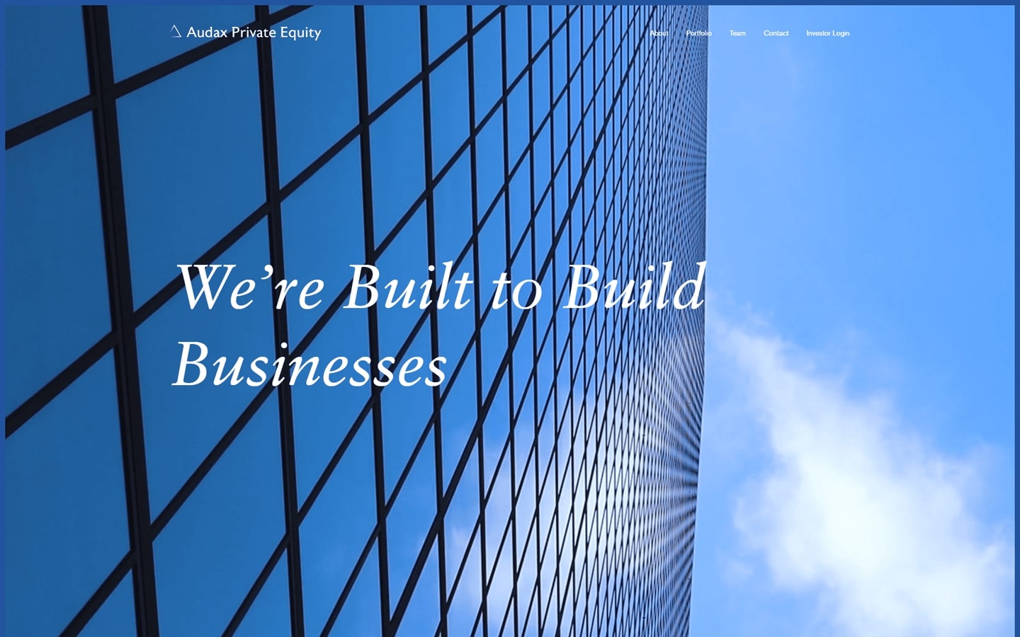 private equity website examples