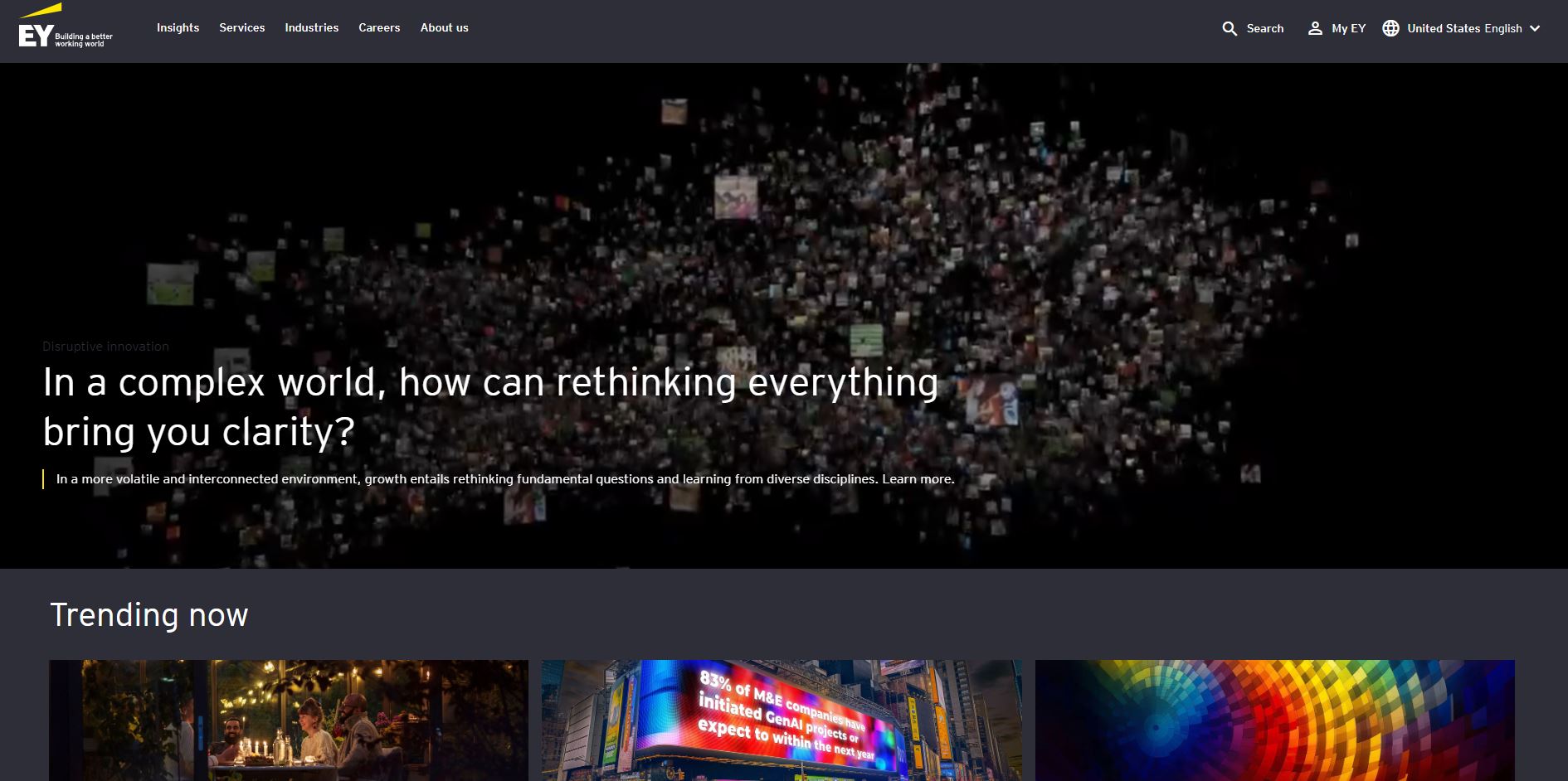 great professional services website example