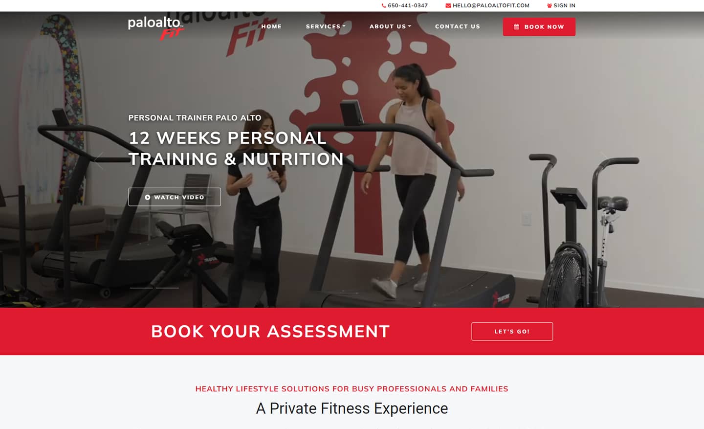 professional services website design