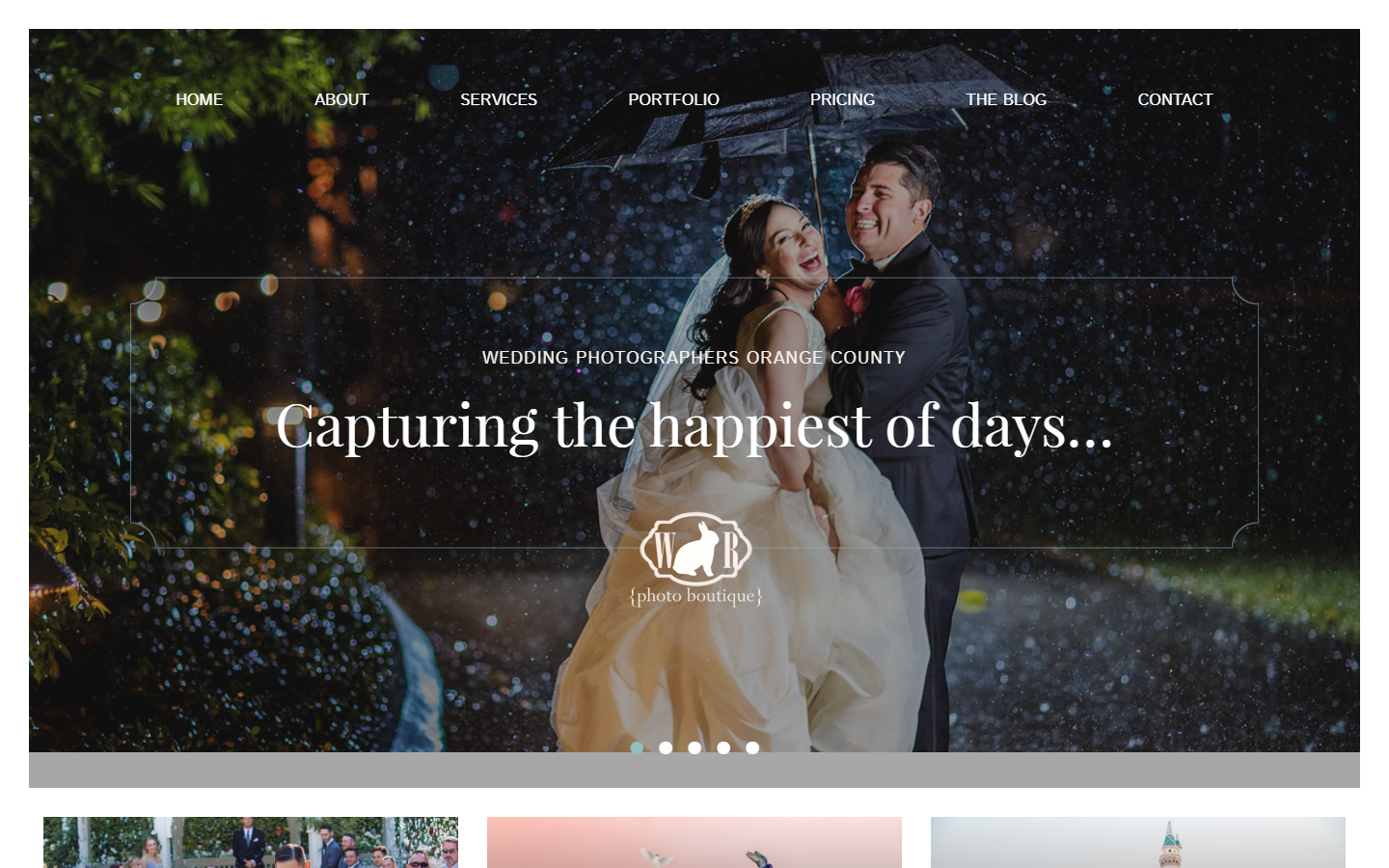 Sample Photography Website