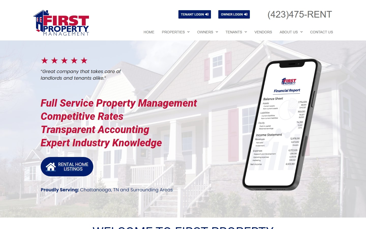 Property Management websites for inspiration