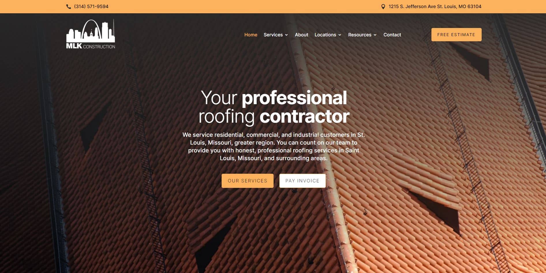 roofing contractor websites