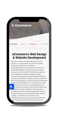 Responsive mobile phone without sidebar